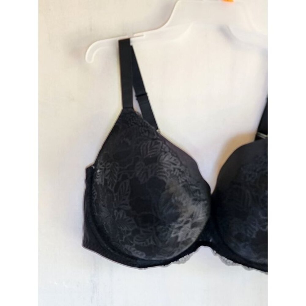 New Auden Women's Black Underwire Lightly Line Bra Adjustable Straps Size 46DD - Picture 4 of 6